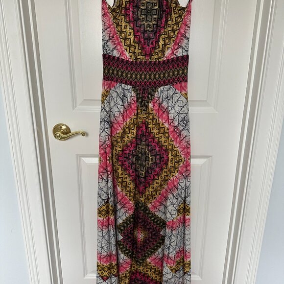 London Times Halter Maxi Dress - Womens Size 6 (Petite Length) - Picture 2 of 4